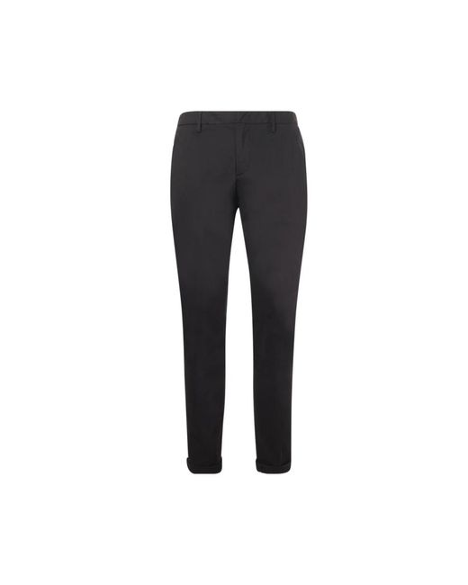 Dondup Black Slim-Fit Trousers for men