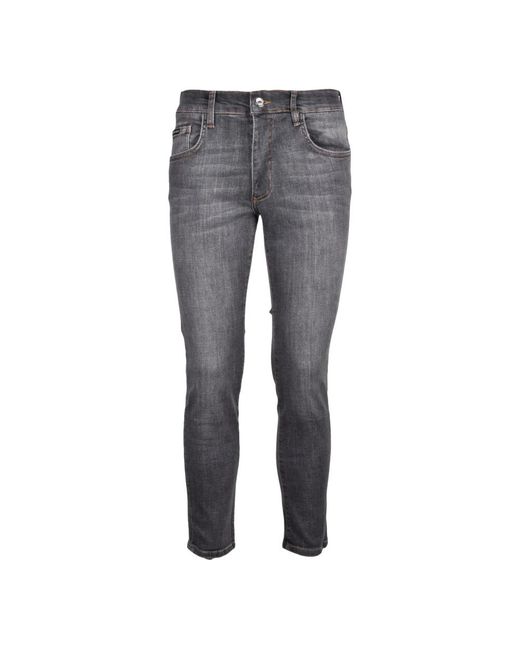 Dolce & Gabbana Gray Slim Fit Jeans for men