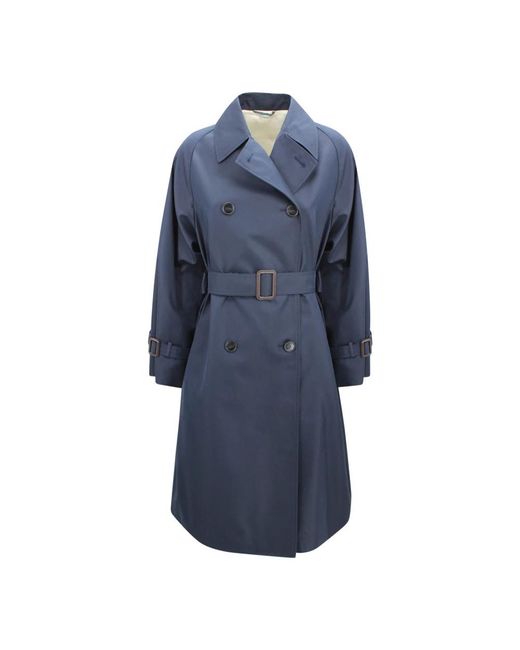 Weekend by Maxmara Blue Trench Coats