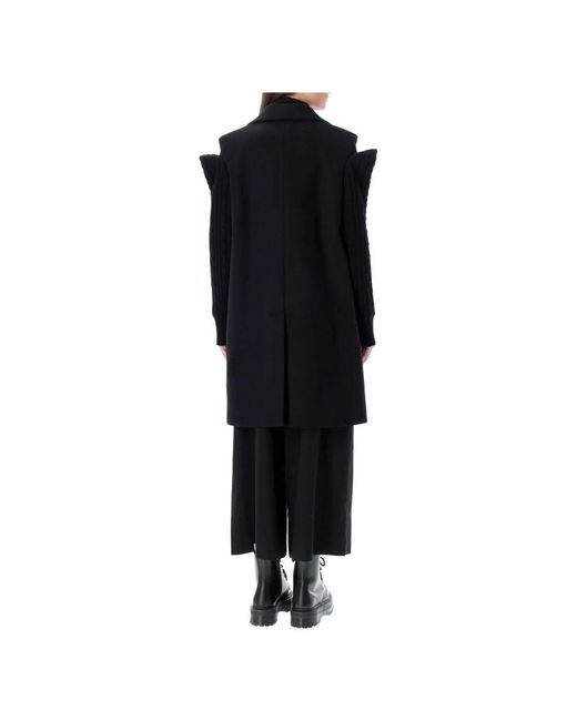 Noir Kei Ninomiya Black Single-Breasted Coats