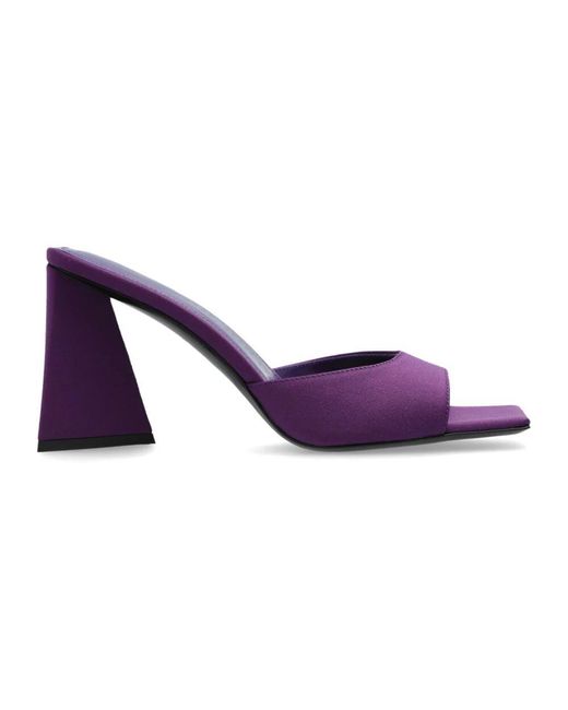 The Attico Purple Absatzpantoffeln mini devon
