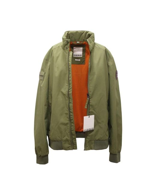Napapijri Green Bomber Jackets for men