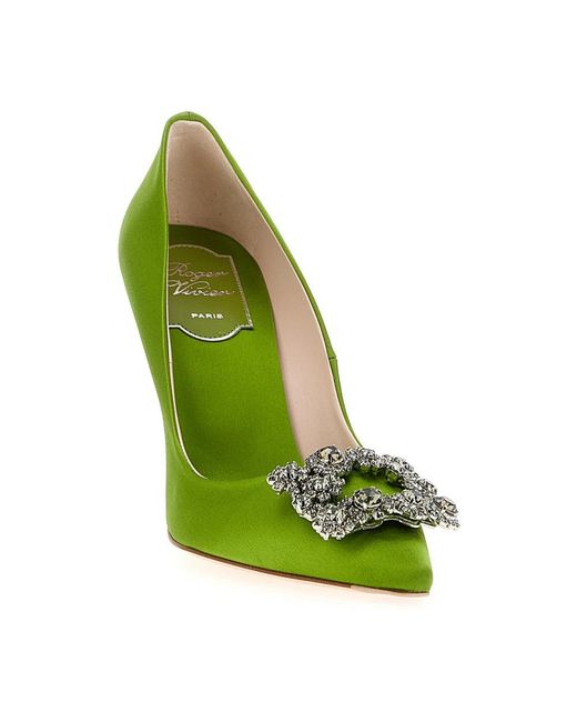 Roger Vivier Green Pumps