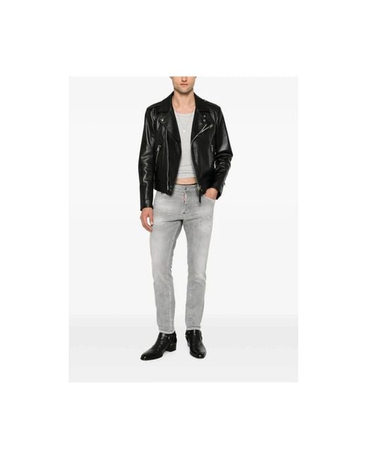 DSquared² Gray Slim Fit Jeans for men