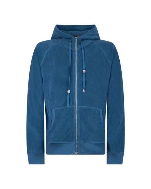 Moorer Blue Zip-Throughs for men