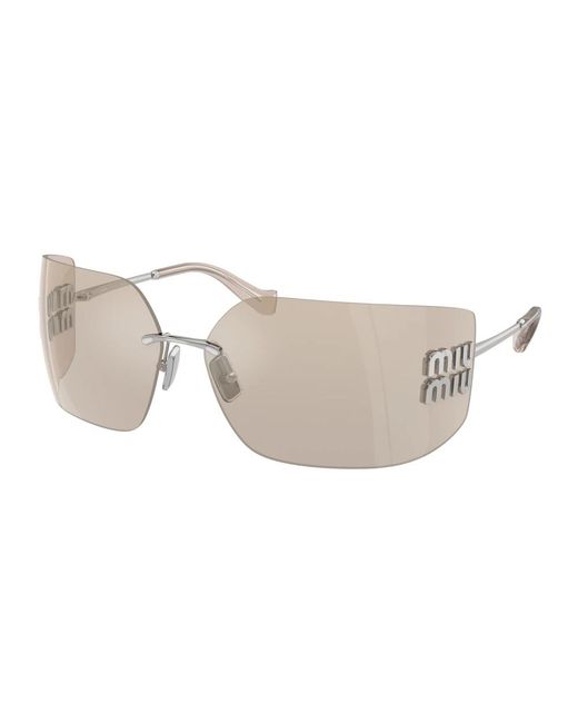 Miu Miu White Sunglasses