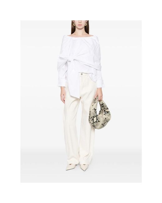Max Mara White Blouses