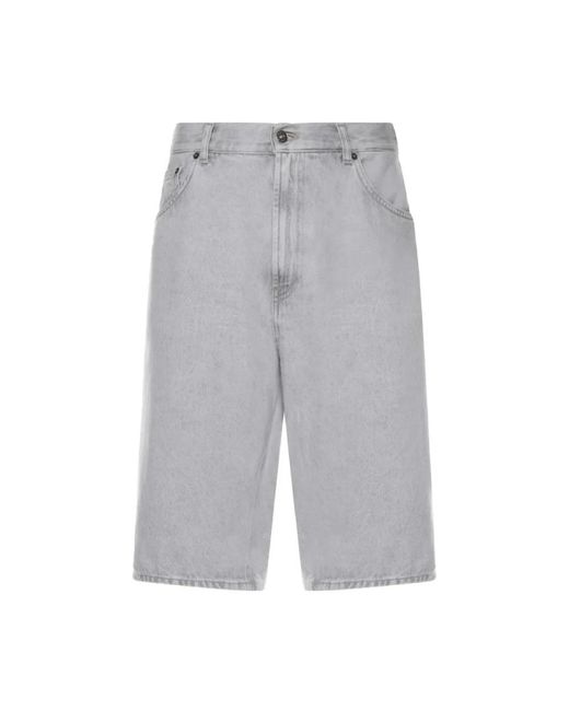 Dondup Gray Denim Shorts for men