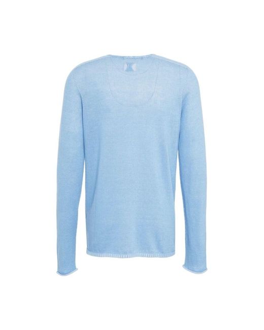 Hannes Roether Blauer Strickpullover Ss25 in Blue für Herren