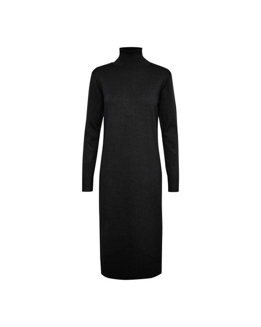 Saint Tropez Kleedjes ,Zwart ,Zwarte Coltrui Lange Jurk in het Black