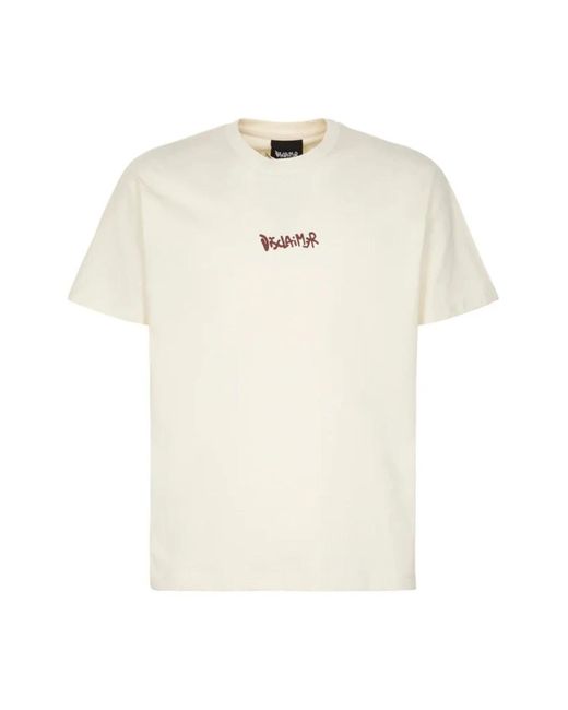 DISCLAIMER Tops ,Jersey T-Shirt Met Muurschilderingseffect in het White voor heren