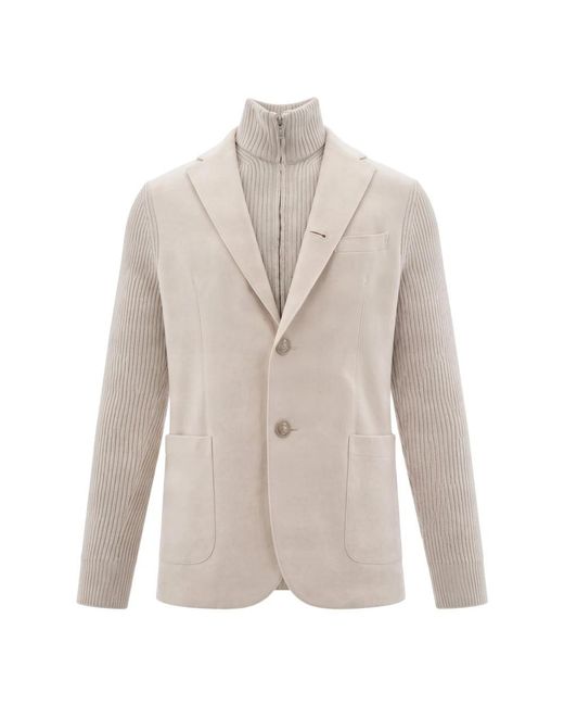 Eleventy Wol Blazer in het Gray voor heren