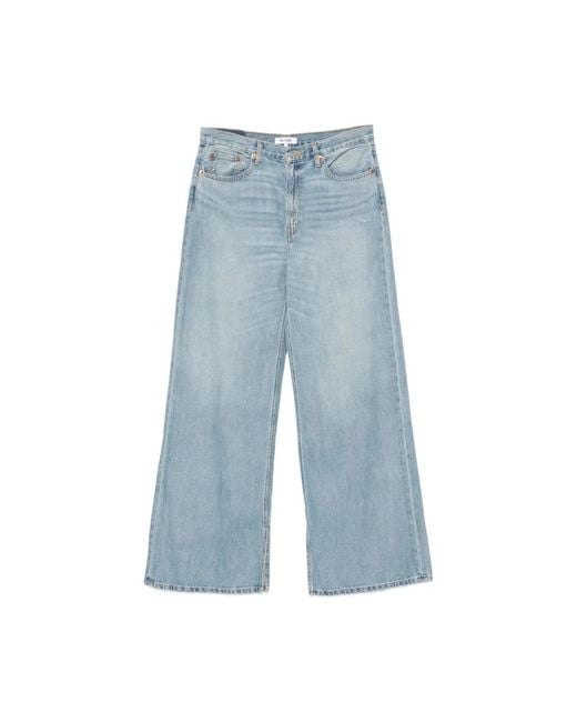 Wide Jeans Re/done en coloris Blue