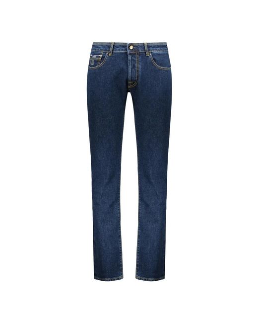 Moorer Blue Straight Jeans for men