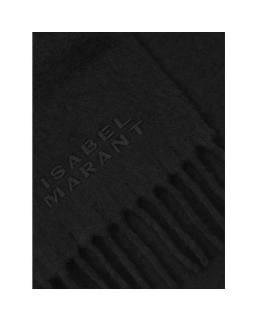 Isabel Marant Black Alpaka Firny Schal