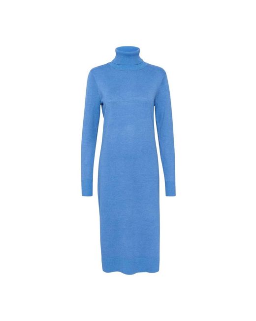 Saint Tropez Blue Knitted Dresses