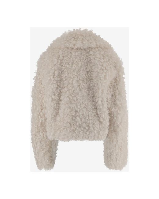 Stand Studio Brown Faux Fur & Shearling Jackets