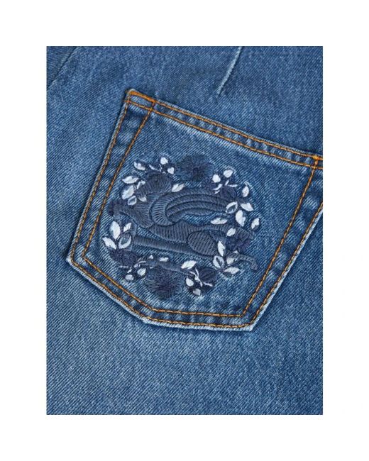 Wide Jeans Etro de color Blue