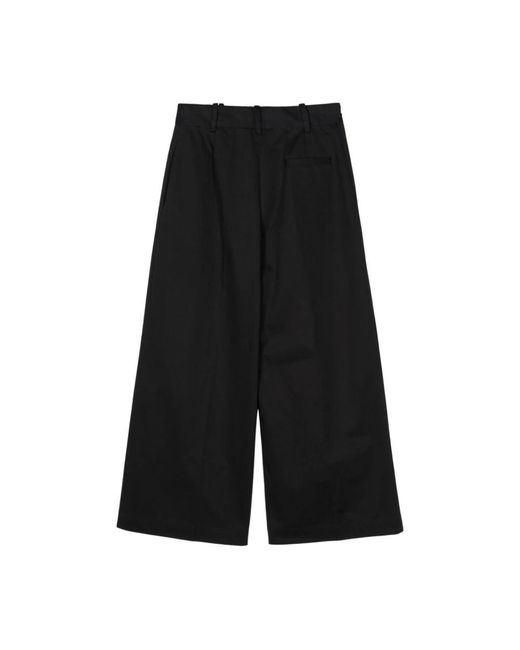 Semicouture Black Cropped Trousers