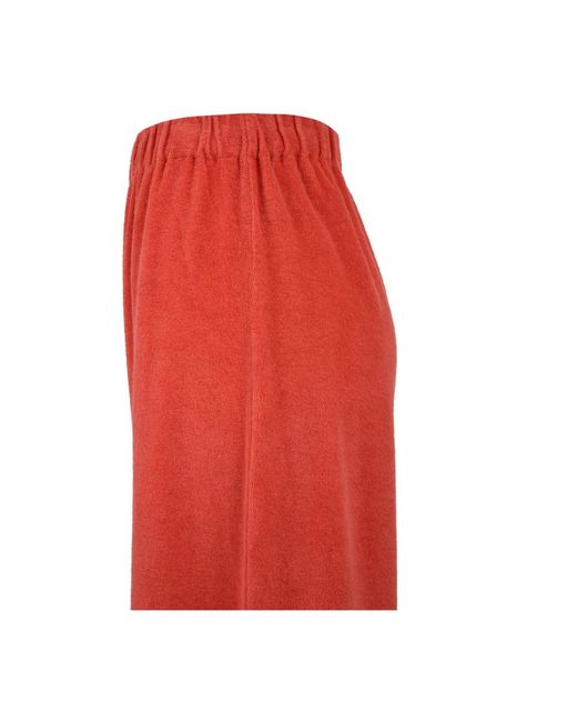 Douuod Woman Red Wide Trousers