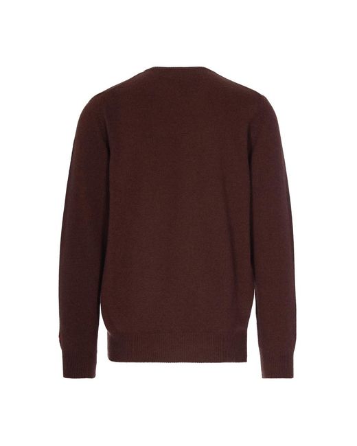 Mc2 Saint Barth Brown Round-Neck Knitwear for men