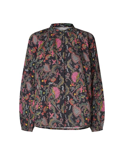 Lolly's Laundry Overhemden ,Veelkleurig ,Katoen Bloemenprint Shirt Voor Meisjes in het Multicolor