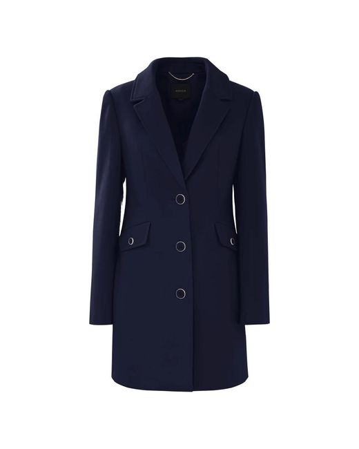 Kocca Blue Single-Breasted Coats