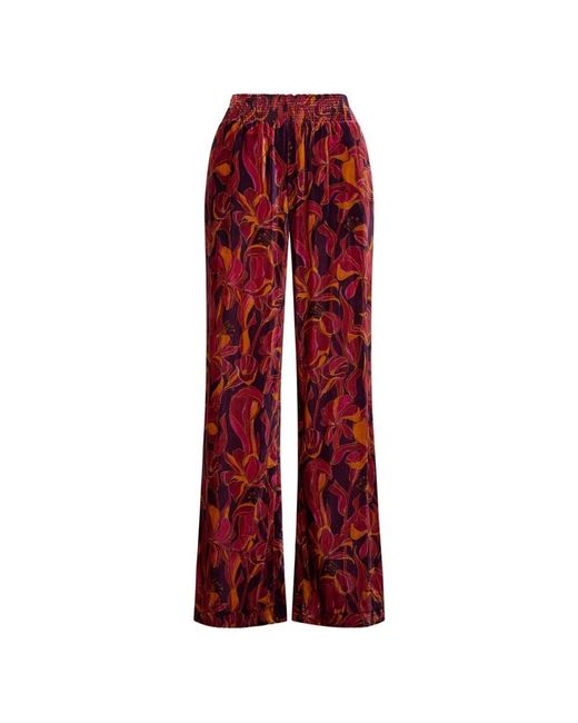 Maliparmi Red Wide Trousers