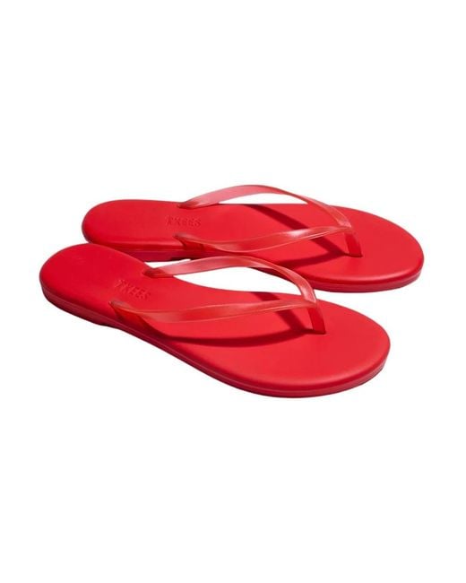 TKEES Red Flip Flops