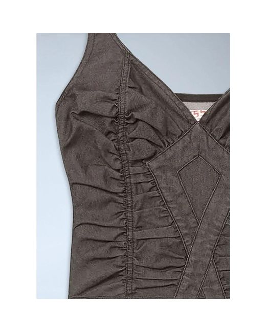 Miss Sixty Gray Sleeveless Tops
