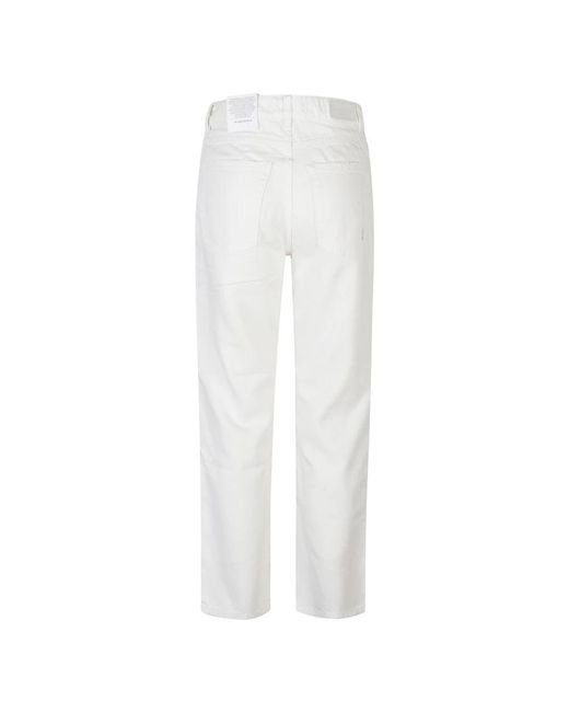 ICON DENIM White Straight Jeans