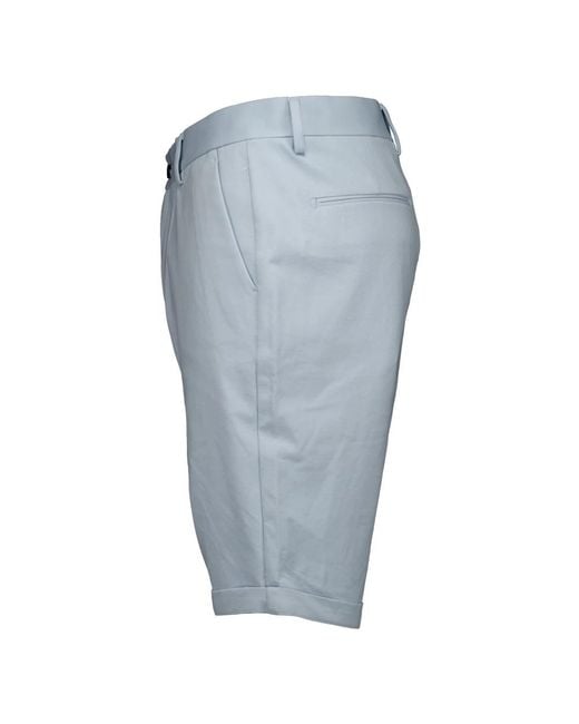 Genti Blue Casual Shorts for men
