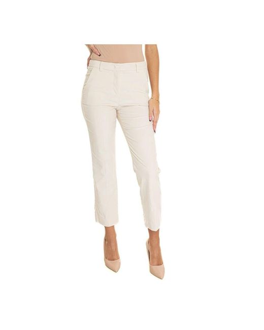 Weekend by Maxmara Natural Samthose mit gürtelschlaufen