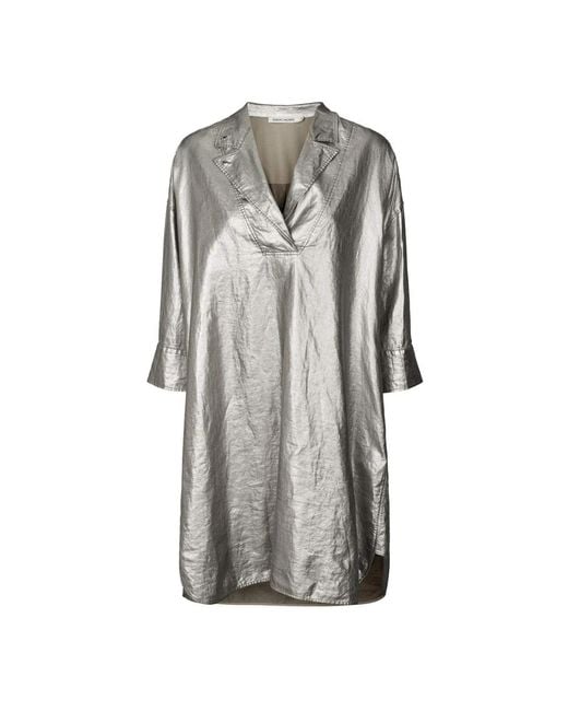 Rabens Saloner Gray Short Dresses