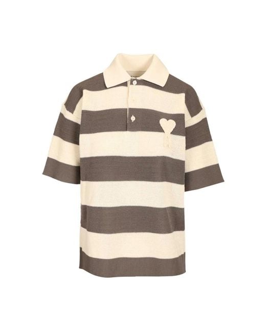 AMI Natural Polo Shirts