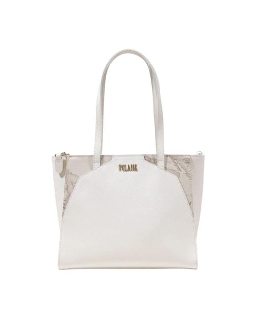 Alviero Martini 1A Classe White Stilvolle mittlere handtasche kollektion