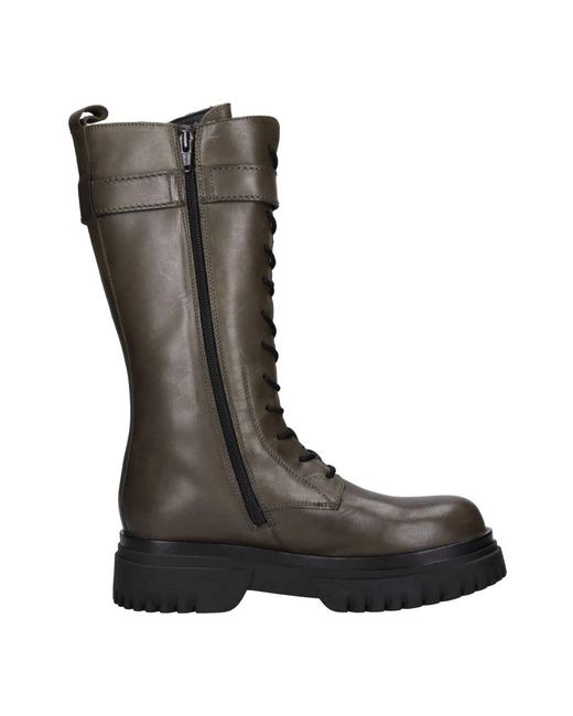 Emanuélle Vee Black High Boots
