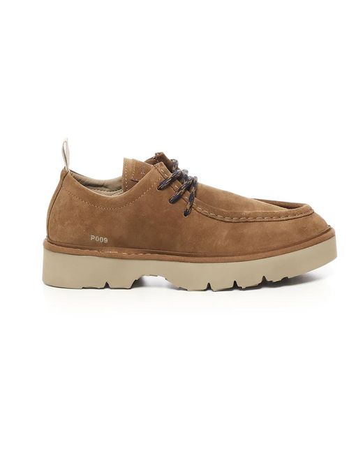 Pànchic Flache Schnürschuhe Aus Brandy-Wildleder in Brown für Herren