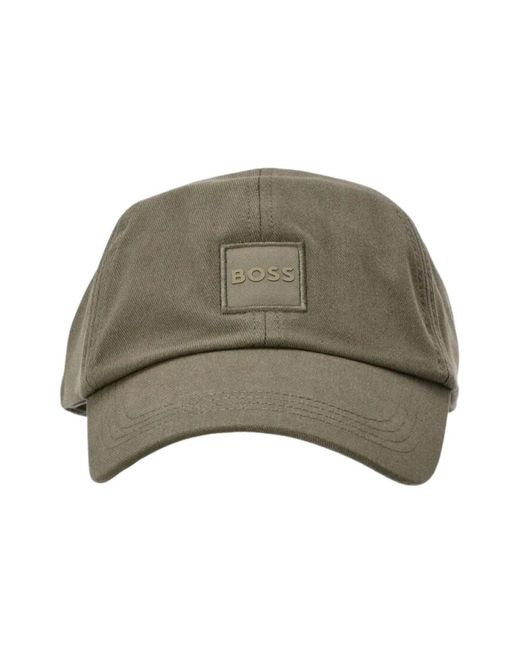 Boss Accessoires ,Groen ,Katoen Derrel-Pl Cap in het Green voor heren