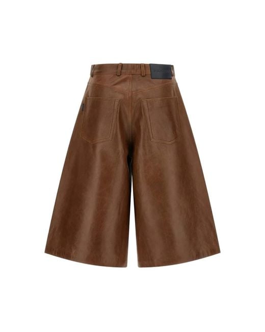 Haikure Brown Leather Trousers