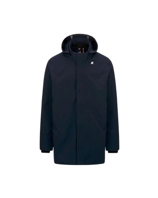 K-Way Blue Parkas for men
