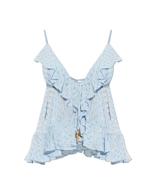 Zimmermann Lurex Thread Top in het Blue