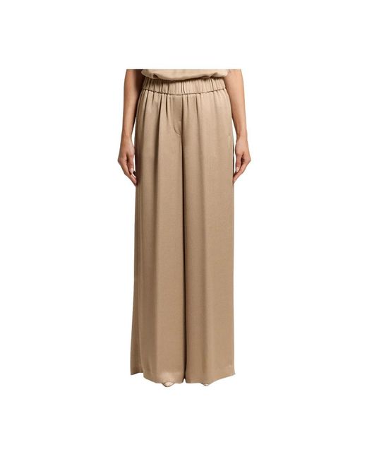Peserico Natural Wide Trousers