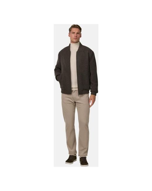 Boggi Woll-Nylon-Bomber in Gray für Herren
