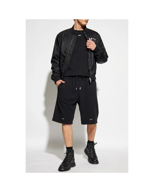 Off-White c/o Virgil Abloh Black Bomber Jackets for men