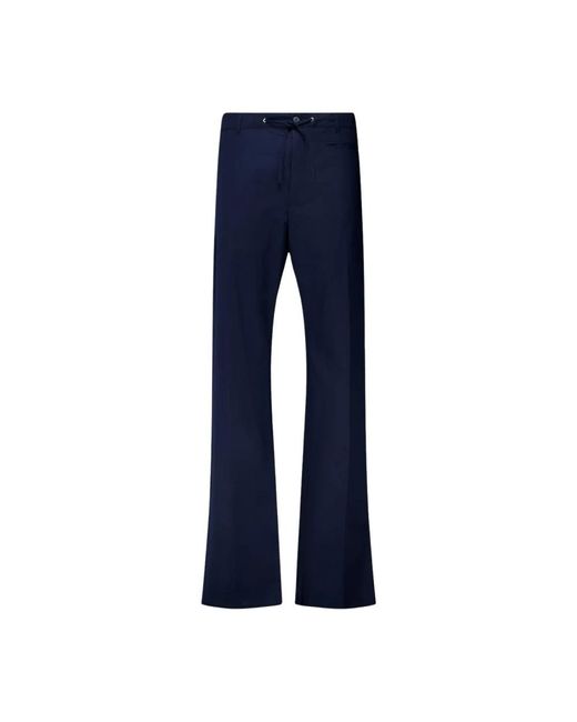 Alexander McQueen Blue Wide Trousers for men