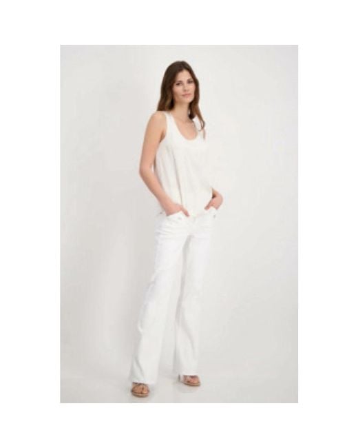 Monari White Zeitloses Damen Tanktop Für Den Alltagsstil