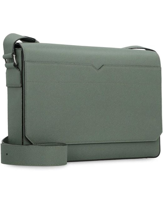 Valextra Green Cross Body Bags for men