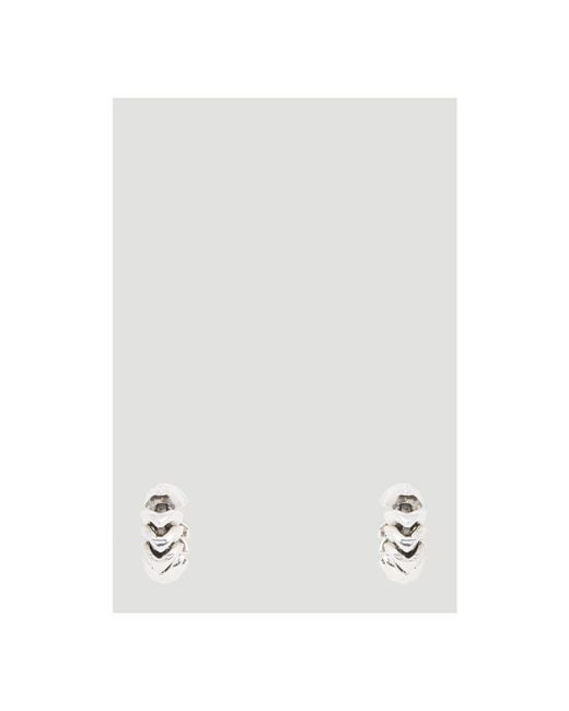 Bottega Veneta White Earrings