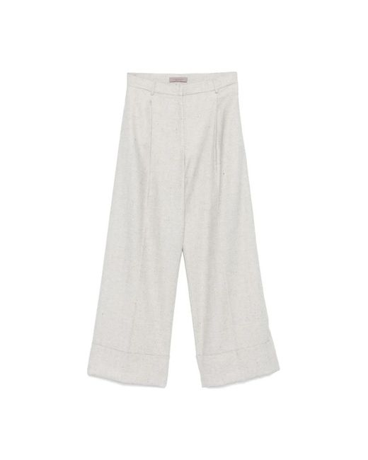 Wide Trousers D.exterior de color White